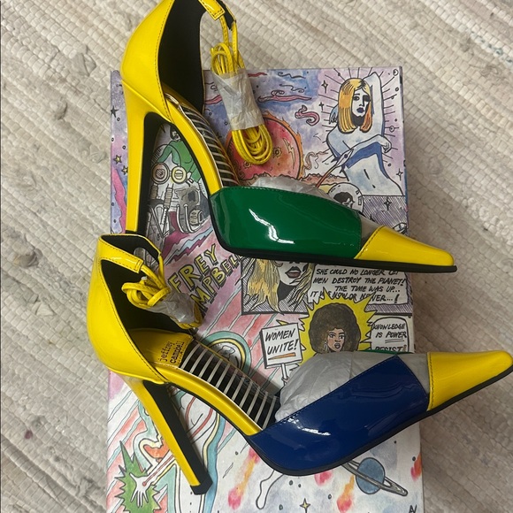 New NIB Jeffrey Campbell Ovio Ankle Strap Pointed Toe Pump 6 - Picture 8 of 8